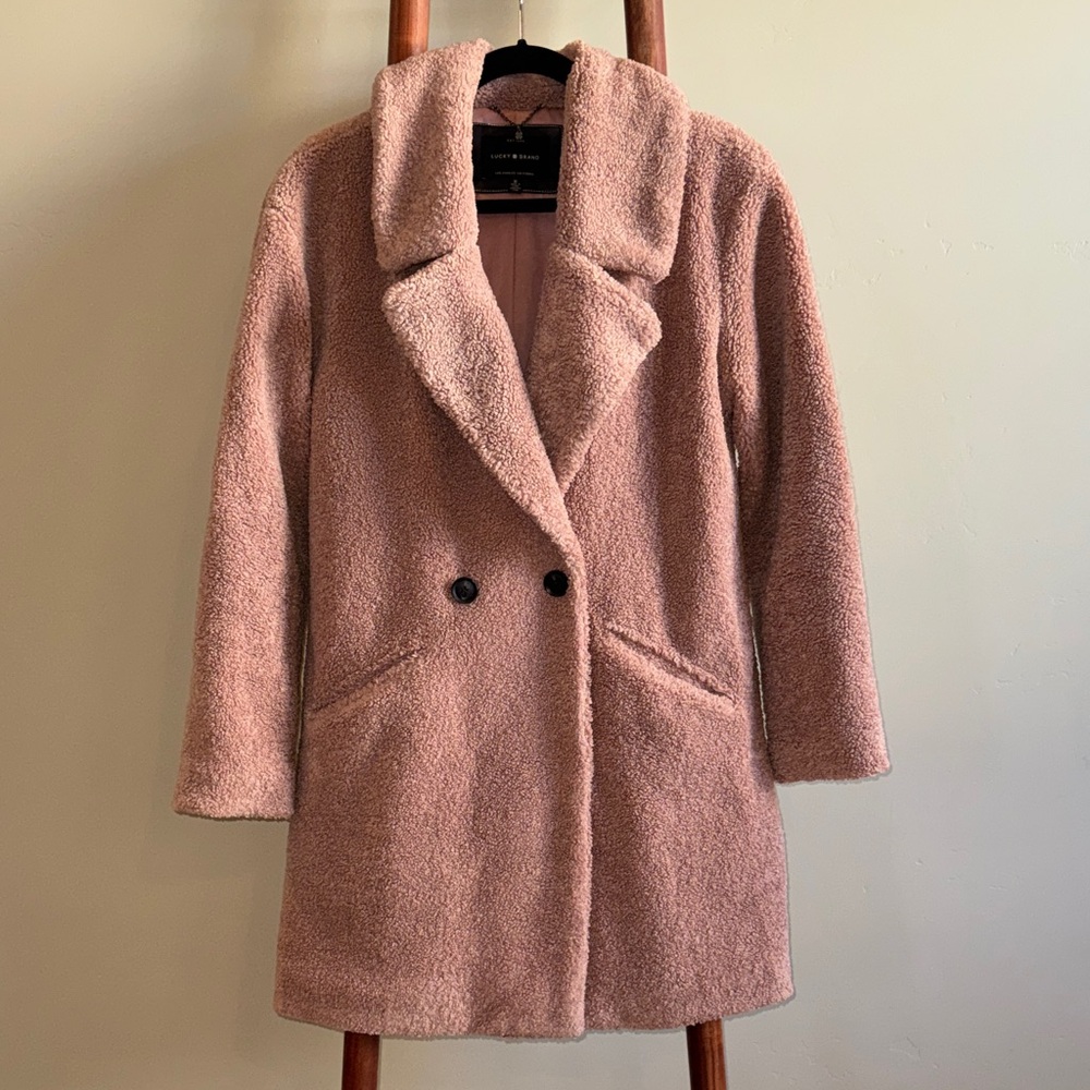 Lucky Brand Blush Teddy Jacket